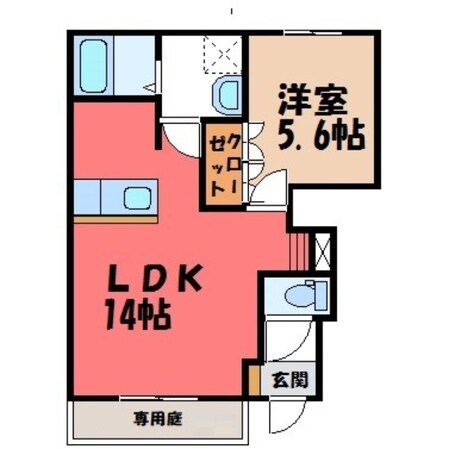 東武宇都宮駅 バス45分  中里原十文字下車：停歩3分 1階の物件間取画像